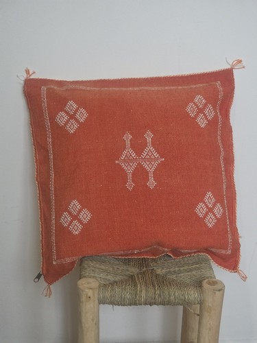 Moroccan Cactus Sabra Silk Handmade Pillows Cushion Cover, Boho, Berber - Picture 5 of 5