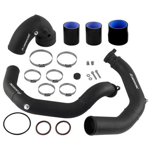 Complete Charge Pipe Kit Intercooler Piping for BMW 2014+ M3 M4 F80 F82 F83 S55 - Picture 3 of 11