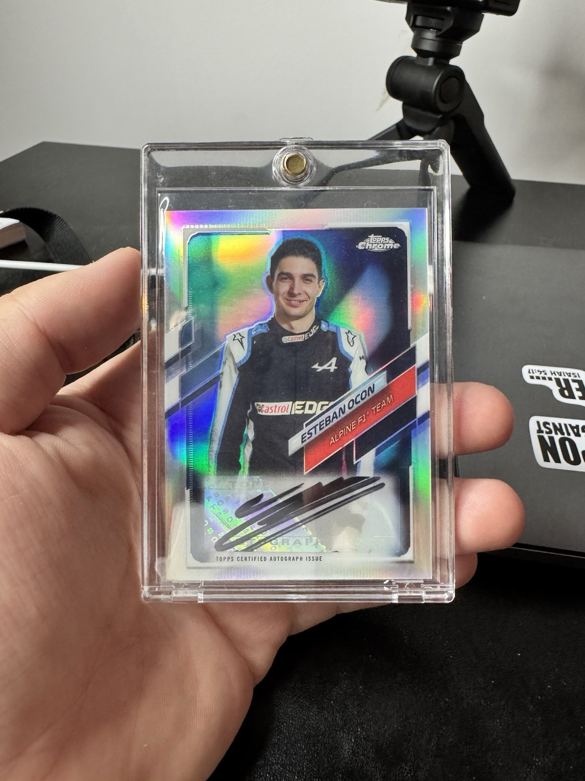 2021 Topps Chrome Formula 1 - Autographs Esteban Ocon #CA-EO /89 (AU)