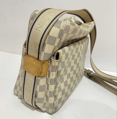 Borsa a tracolla Louis Vuitton Damier Azzurro Bianco/Bianco N51189 Autentica - Foto 2 di 12