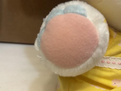 Vintage 1986 Hasbro Softies Googlies Peluche Ellie Elefante Occhi Addormentati Completo 13" - Foto 14 di 16