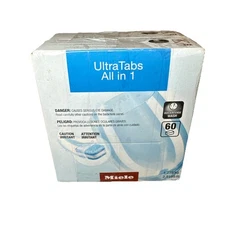 Lot of 2 Miele UltraTabs All in 1 Dishwasher Tablets – 60 Tabs Each - New Sealed