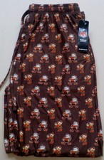 CLEVELAND BROWNS MENS SLEEP LOUNGE PAJAMA PANTS M L XL 2X NWT POLYESTER LOGOS