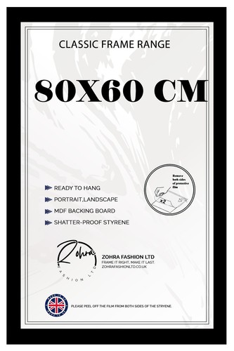 55x45 cm | 60x70 cm | 45x70 cm | 84x60 cm | 80x60 cm Picture Frame MATT BLACK - Picture 34 of 41