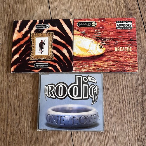 The Prodigy CD Singles Bundle – Firestarter / Breathe / One Love – XL Recordings - Foto 1 di 9
