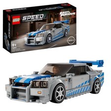 LEGO Speed Champions 76917 2 Fast Furious – Nissan Skyline GT-R (R34) Bausatz, M