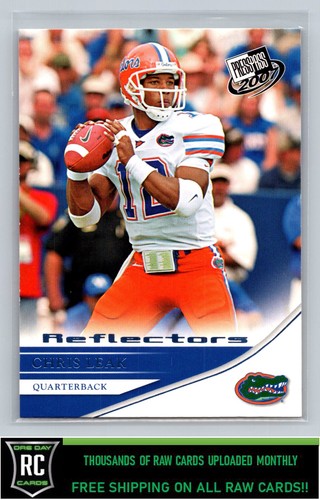 2007 Press Pass Reflectors Blue Chris Leak #1 Florida Gators - Picture 1 of 2