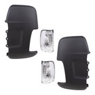4 Piece Set of Long Mirror Arm Turn Signal Lights & Covers for 2015-2020 Transit