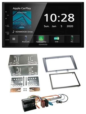 Kenwood Bluetooth MP3 DAB USB 2DIN Autoradio für Peugeot 308 07-09 silber - Bild 1 von 4