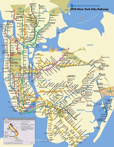 CHARLIE CHAPLIN Handmade Silkscreen On New York Bike And Subway Map. Signed. - Picture 4 of 4
