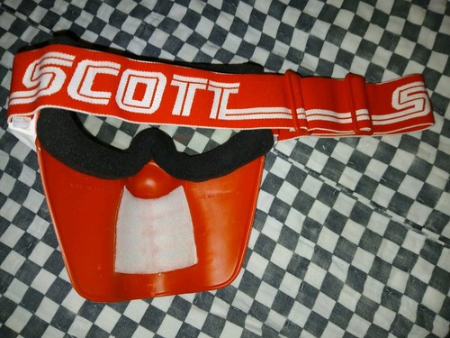 Vintage SCOTT USA 89 Goggles mask Motocross mx White / Red Guard U.S. - Picture 13 of 16