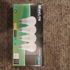MaxLite 15 Watt Dimmable A19 Medium (E26) LED Light Bulb - White