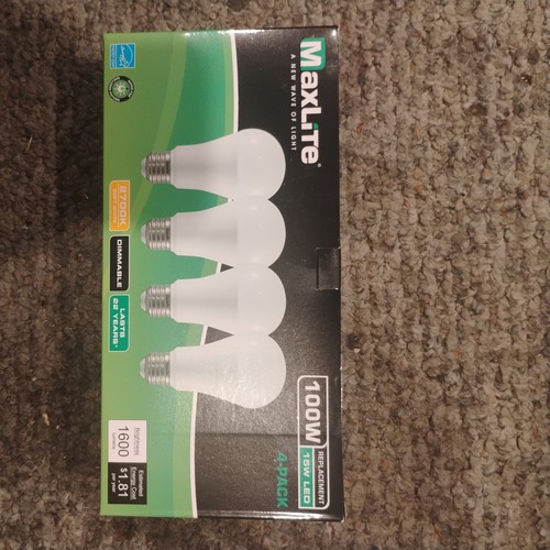 MaxLite 15 Watt Dimmable A19 Medium (E26) LED Light Bulb - White - Picture 1 of 3