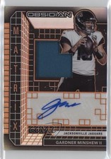 2020 Obsidian Matrix Material Electric Etch Orange /15 Gardner Minshew II Auto