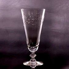 Tiffin-Franciscan Lenox Belvedere 7 3/8" Iced Tea Glass Crystal 1950-66 USA 