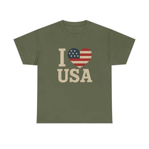 I Love USA patriotisches T-Shirt - Baumwollshirt für Männer & Damen - amerikanische Flagge Geschenk - Bild 32 von 101