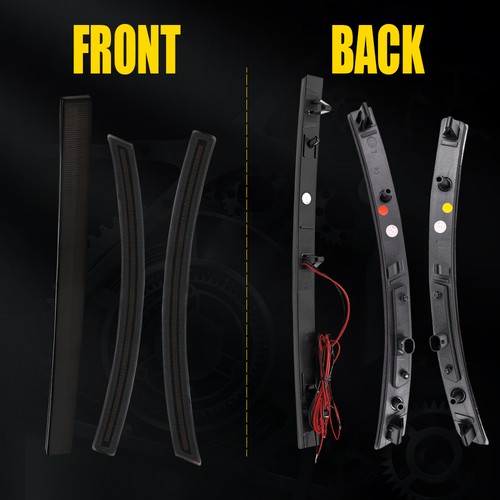 LED Side Marker Light Rear Bumper Reflector Kit for 2014-2019 Chevy Corvette C7 - Picture 8 of 45