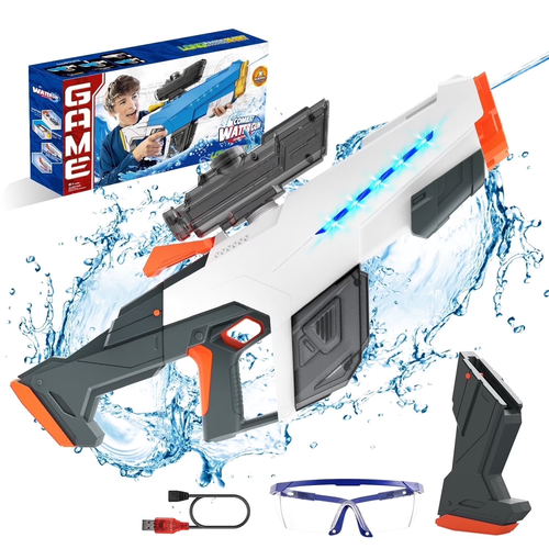Electric Water Blaster with Light, Automatic Manual Suction 2-In-1 Water Blaster - Picture 11 of 12