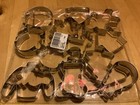 BNIP New Set of 16 Metal Christmas Cookie Cutters - Jumper Reindeer Tree Snowman