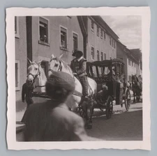 Rothenburg ob der Tauber 1955-Moving Party Carriage-Old Photo