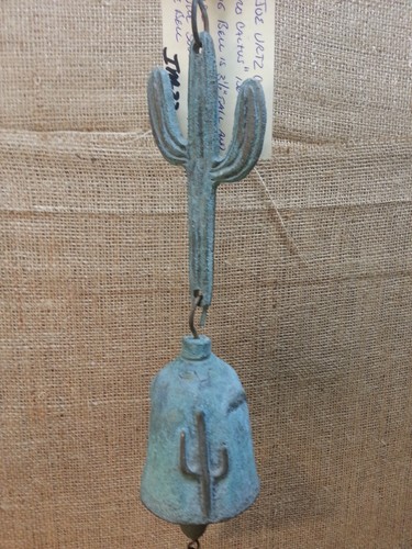 Vintage Joe Ursutz Carefree Arizona Saguaro Cactus Design Cast Bronze Bell