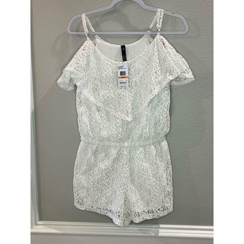 Jessica Simpson NWT White Norah Lace Romper Juniors Size S