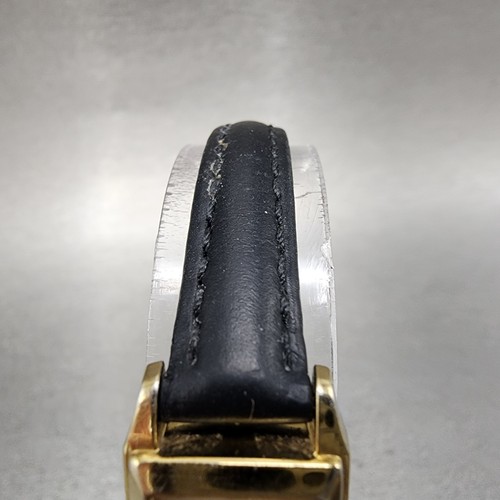 Seiko Solar Tank Watch Women 15mm White Dial Gold Tone Rectangle V116-0AA0 Works - Picture 5 of 11