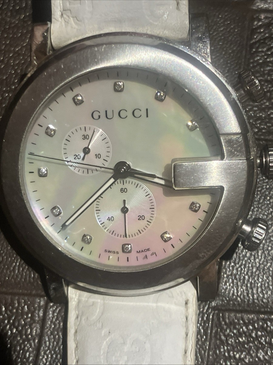 時計 GUCCI MATHER OF PEARL Gucci G-Timeless Mother of Pearl Diamond Dial Stainless Steel