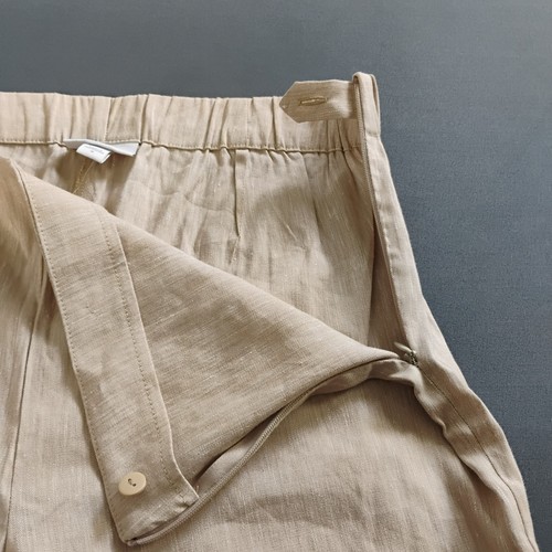 J.Jill Linen Strech Crop Pants Women's Size Medium Beige NEW Breathable Fresh - Picture 3 of 13