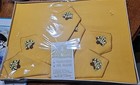 Linens of Distinction Gold Color Table Cloth & 6 Napkins Set 52” X 70” Sealed