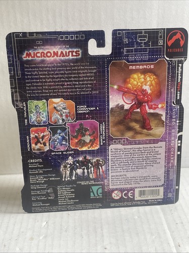 MEMBROS (Clear Version) Palisades Micronauts Retro Series 1 2002 NEW MOC - Picture 2 of 9