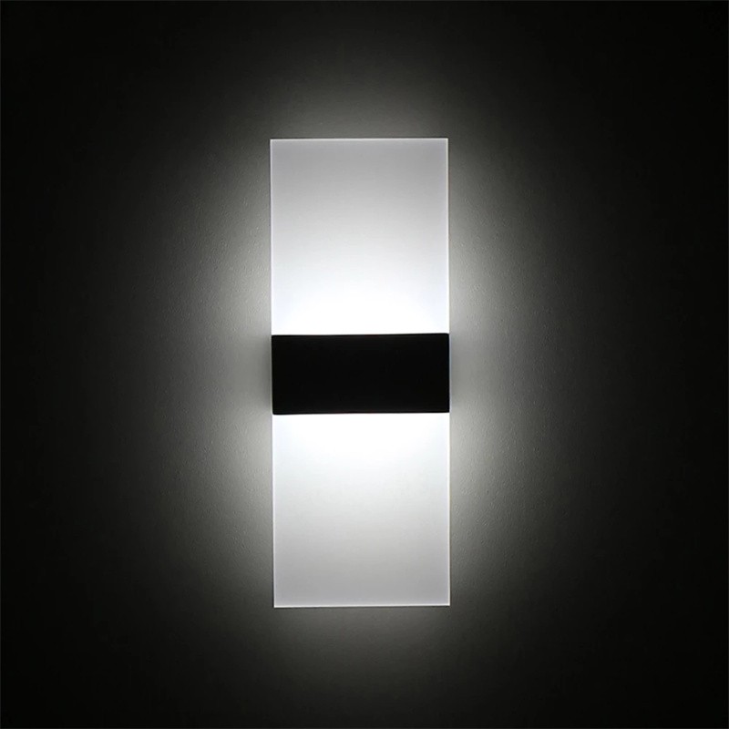 Modern LED Wall Lighting Up Down Cube Bedroom Sconce Lamp Fixture Light Indoor