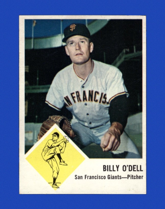 1963 Fleer Set-Break # 66 Billy O'Dell EX-EXMINT *GMCARDS*