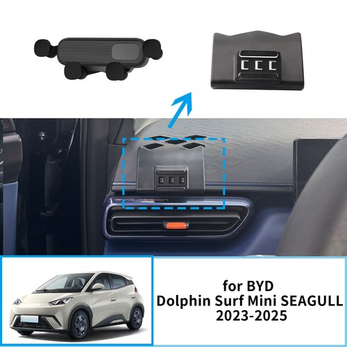 Support Téléphone Voiture pour BYD Dolphin Surf Mini SEAGULL 2023 2024 2025 Support GPS - Photo 2 sur 14
