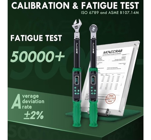 Digital Torque Wrench with Interchangeable Heads Precision Adjustable6.8-135Nm(5 - Picture 6 of 11