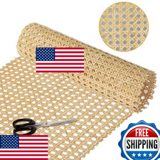 18" Rattan Cane Webbing Roll   Weave Material for Furniture  DIY Projects