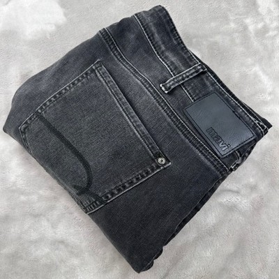 Mavi Jake Slim Leg Jeans Mens 38x32 Black Dark Wash Stretch Denim M0042282721