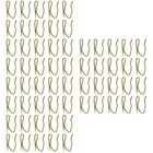 150 pcs S-shaped Curtain Hooks Decorative Home Curtain Holder for Home (Golden)