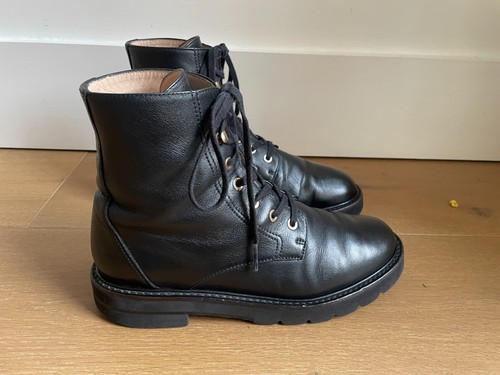 Stuart Weitzman Mila lace up ankle boots 37.5 UK 4.5 - Picture 5 of 15