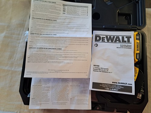 DEWALT 20V MAX PEX Expansion Tool Kit (1/2-in and 3/4-in)  DCE400D1 - Picture 2 of 2