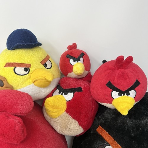 Lote de 6 Peluches Angry Birds Niña Pájaro Bomba Pájaro Rojo Pájaro Amarillo Béisbol - Imagen 5 de 7