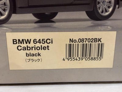 BMW 645Ci Cabriolet ミニカー 京商 1/18 1/18 Kyosho BMW 6 Series Cabriolet 2nd Generation (E63/E64