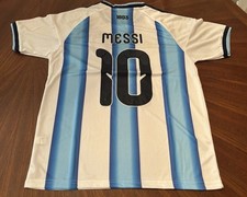 Brand New World Cup Messi Argentina Med Jersey