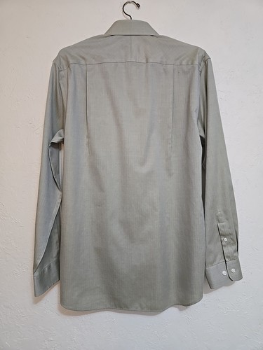 Joseph Abboud grün ohne Falten Kleid Shirt 16 34/35 bügelfrei gebraucht, in einwandfreiem Zustand - Bild 2 von 14