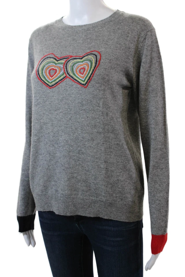 Женский пуловер Chinti & Parker с круглым вырезом и длинными рукавами свитер серый размер S - Изображение 2 из 4