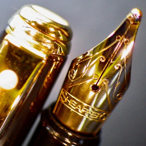 Mint SHEAFFER PRELUDE Fountain Pen•Bronze•Converter•White Dot•SHEAFFER 14K M Nib