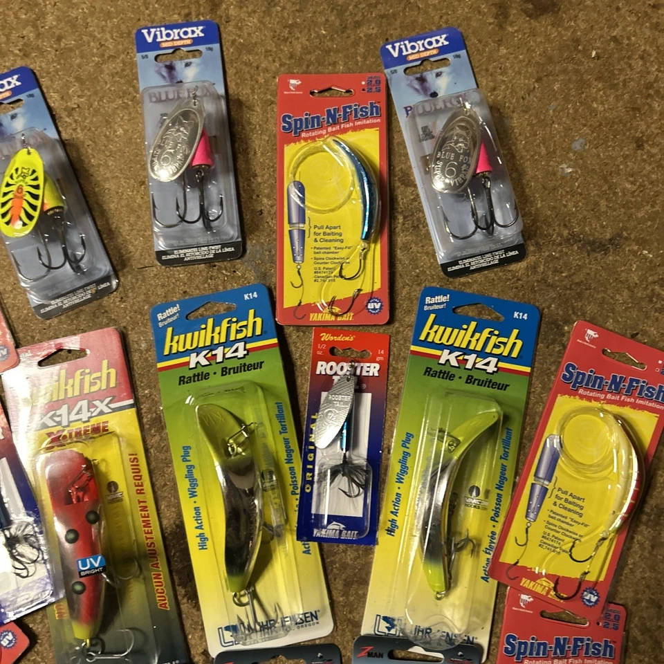 Enorme Nuevo Lote de Señuelos de Pesca de Salmón Zorro Azul, Roster Coil Kelli’s Foto 3 de 4