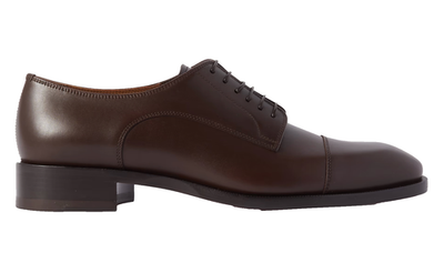Christian Louboutin Cortomale Flat Brown Leather Dress 