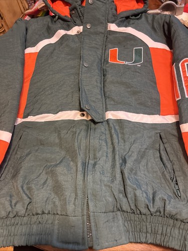 Logo Athletic Miami Hurricanes Jacket Football Vintage 80s 90s - Picture 8 of 24