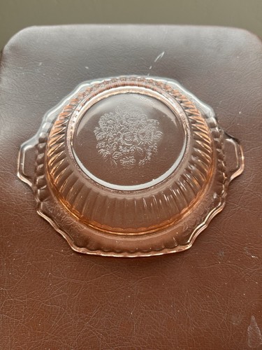 1930's Anchor Hocking Depression Glass Mayfair Open Rose Bowl - Picture 3 of 4